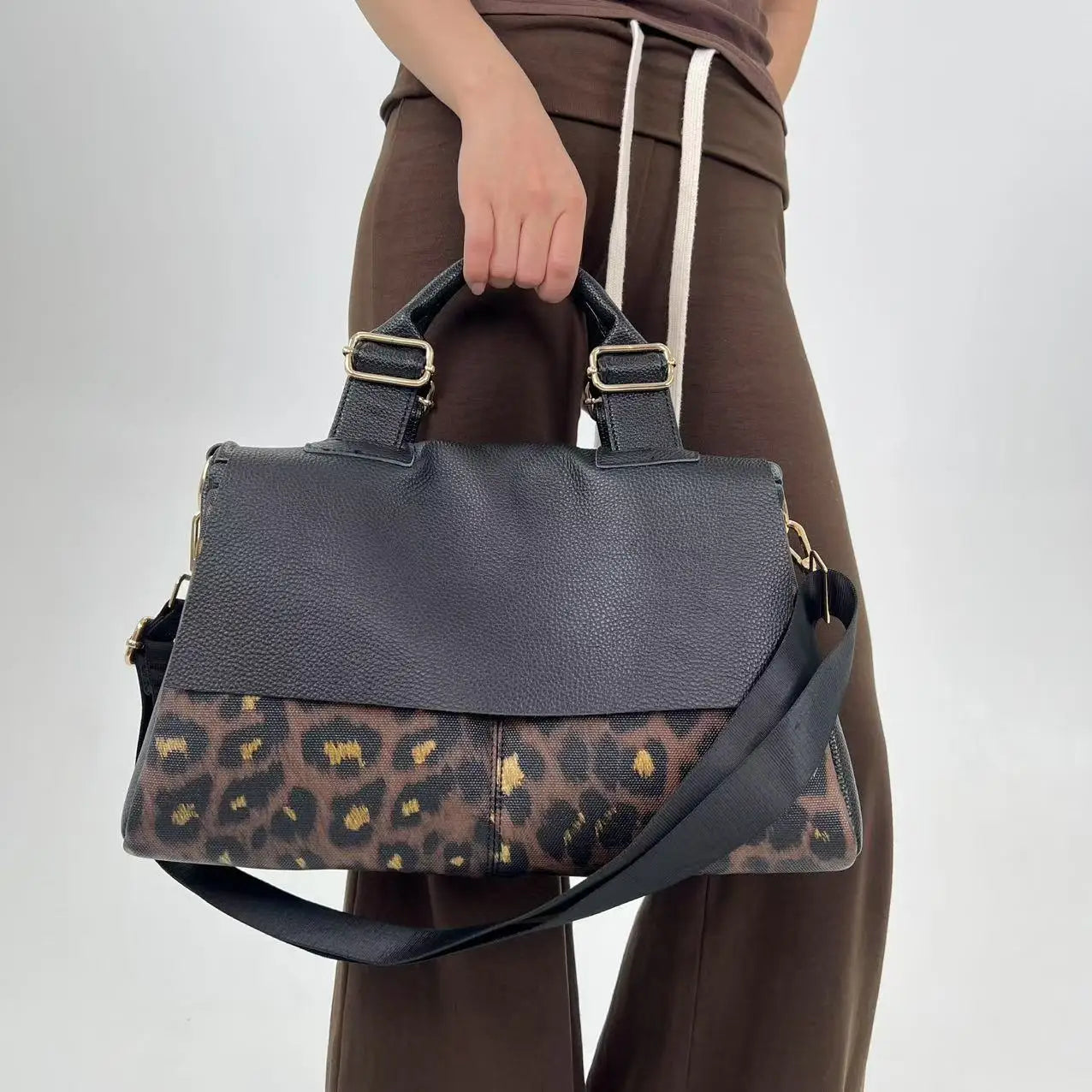 Y2K Leopard Print Tote Bag