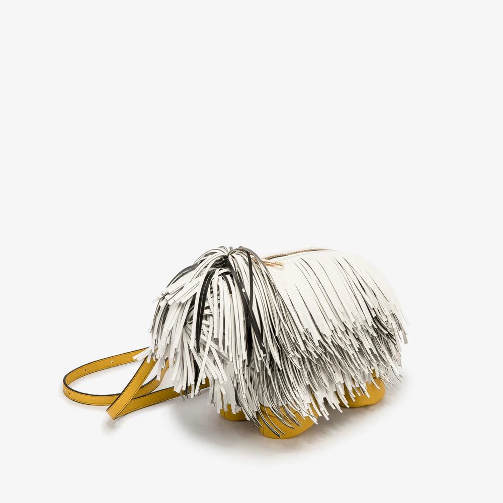 Luxury Designer Cute dog shape, Leather crossbody shoulder bag
