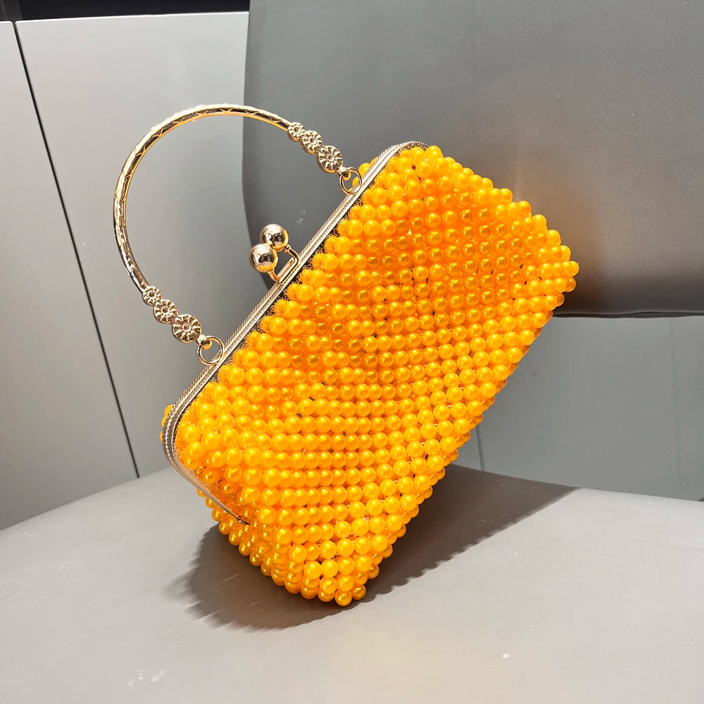 Purses and Handbag Luxury Designer Clutch Purse Handmade Pearl