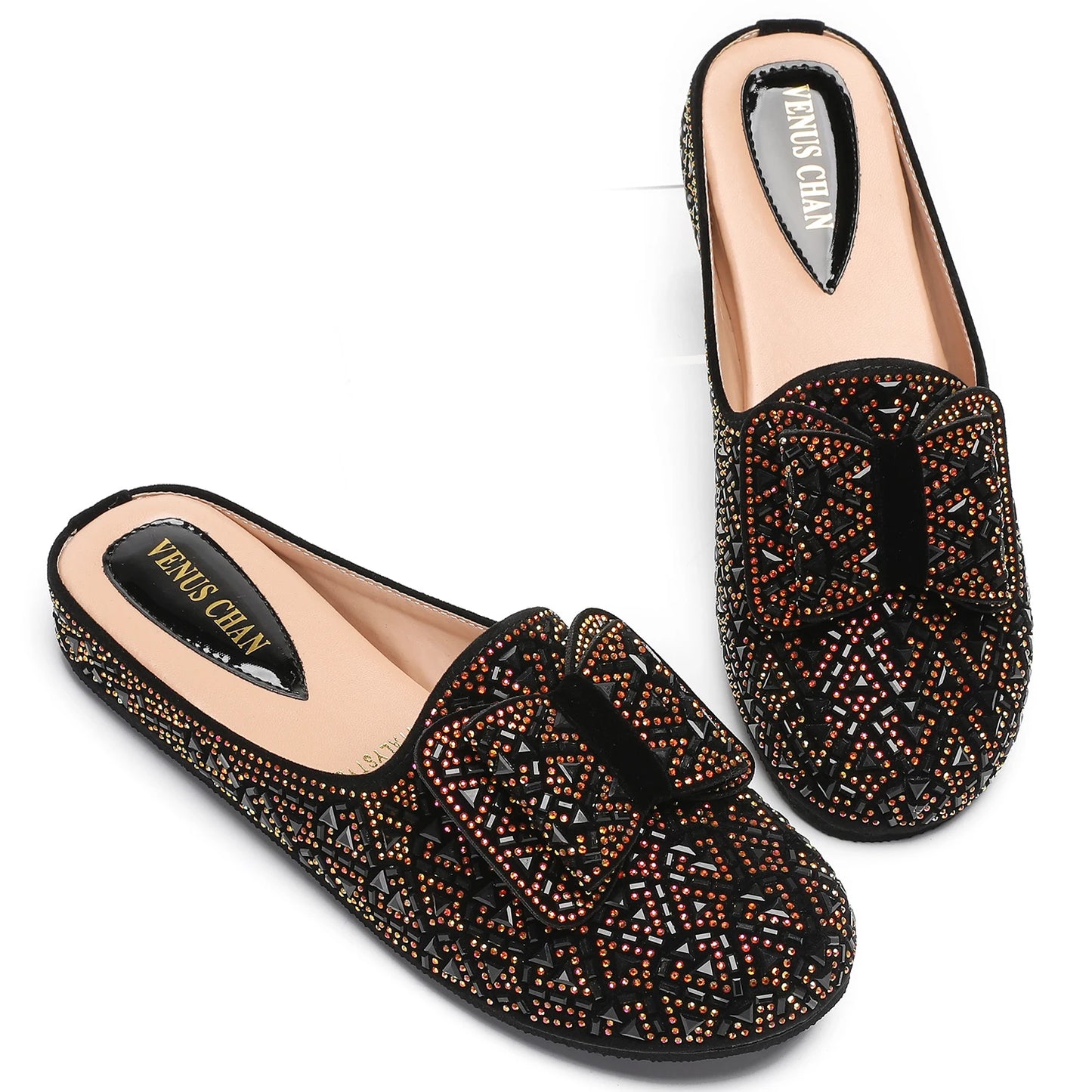 Nigeria Gold Color Half Shoes Comfortable Party Slippers Elegant