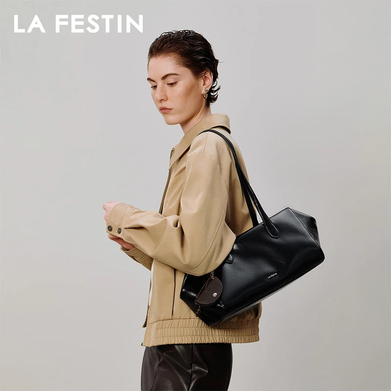 LA FESTIN Large Leather Tote Bag