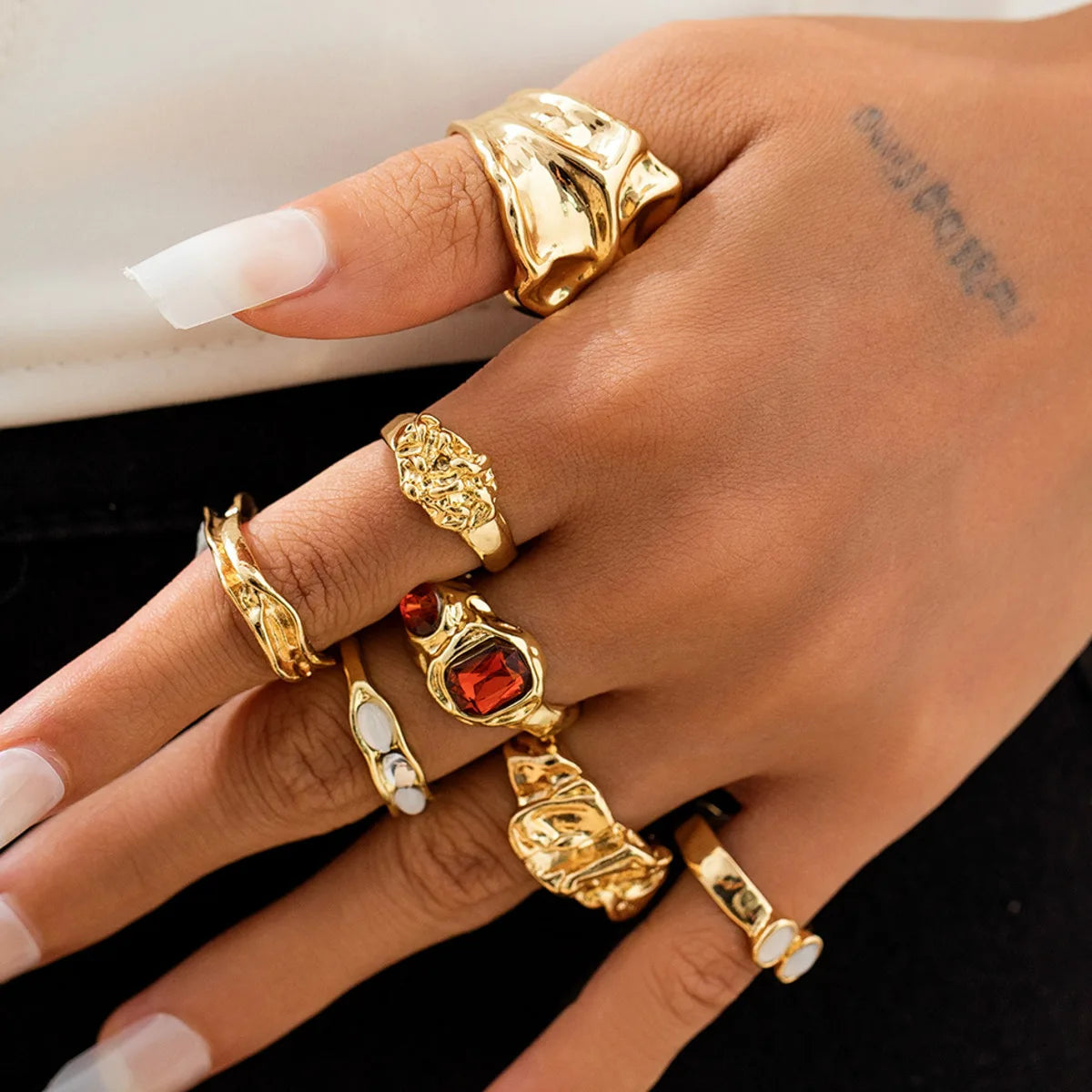 Folded Open Ring Set