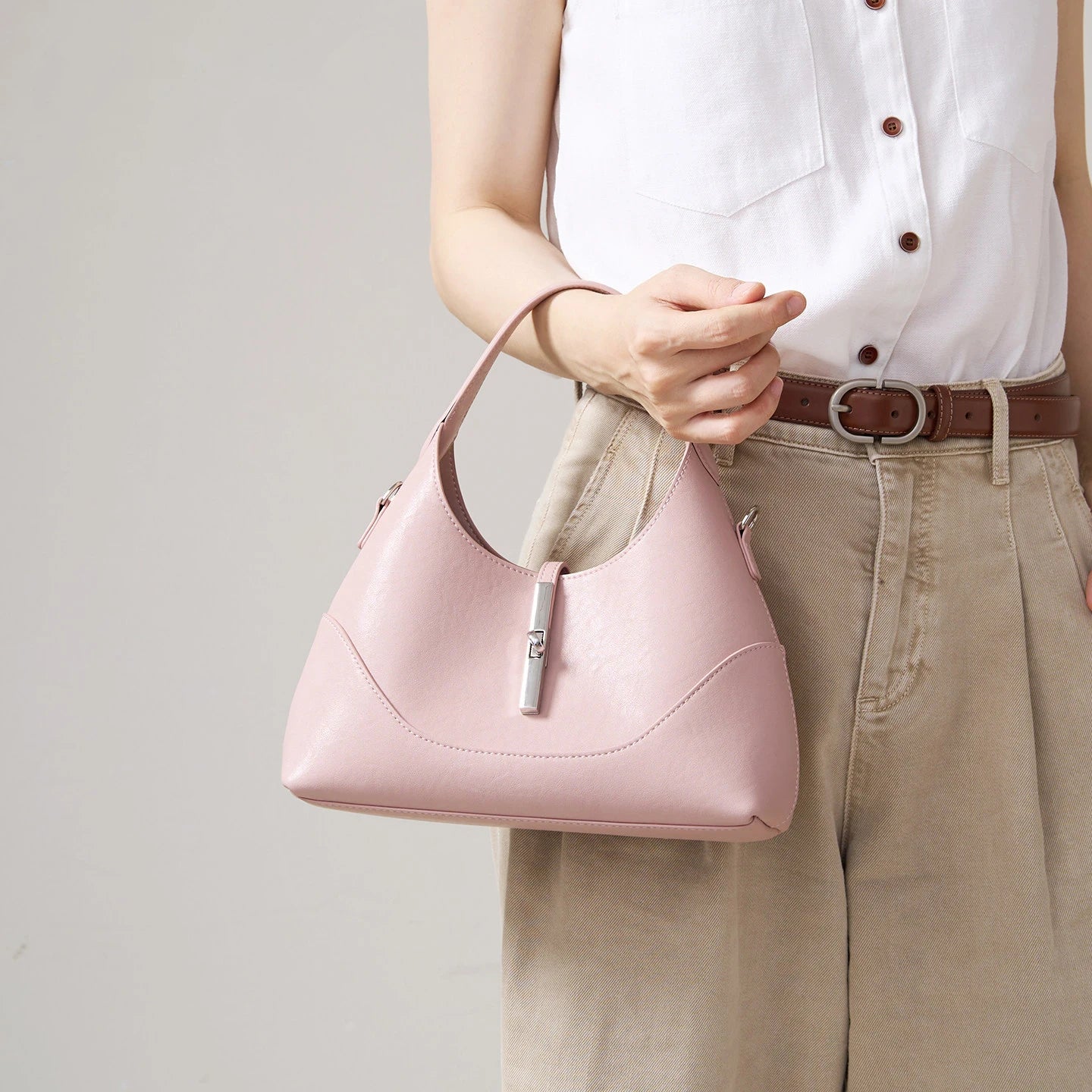 Mini Twist Lock Hobo Bag