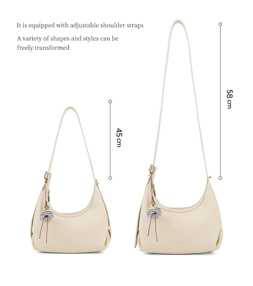 LA FESTIN Half Moon Crossbody Bag