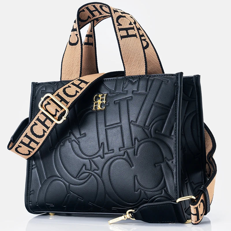 Embossed PU Leather Tote Bag