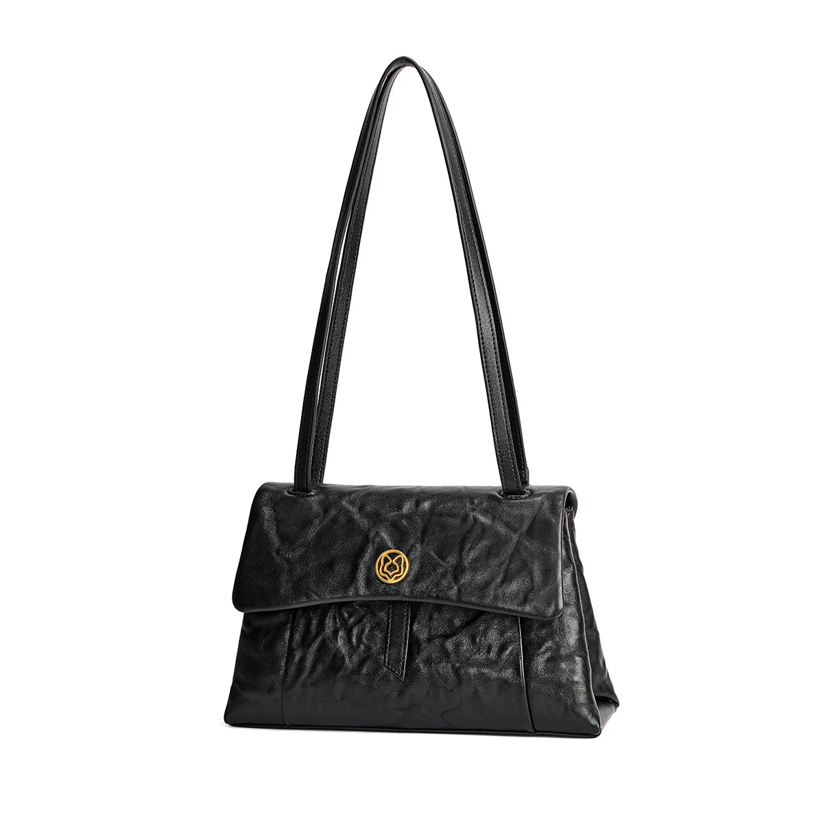FOXER Soft Leather Flap Shoulder Bag