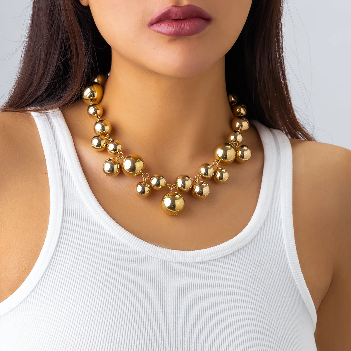 Pearl Beaded Choker Necklace