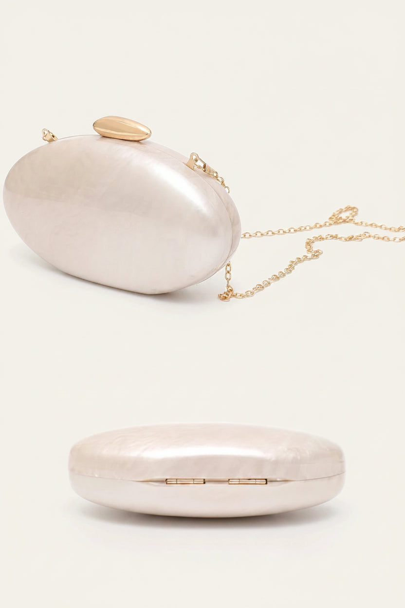 Luxury Acrylic Oval Evening Clutch