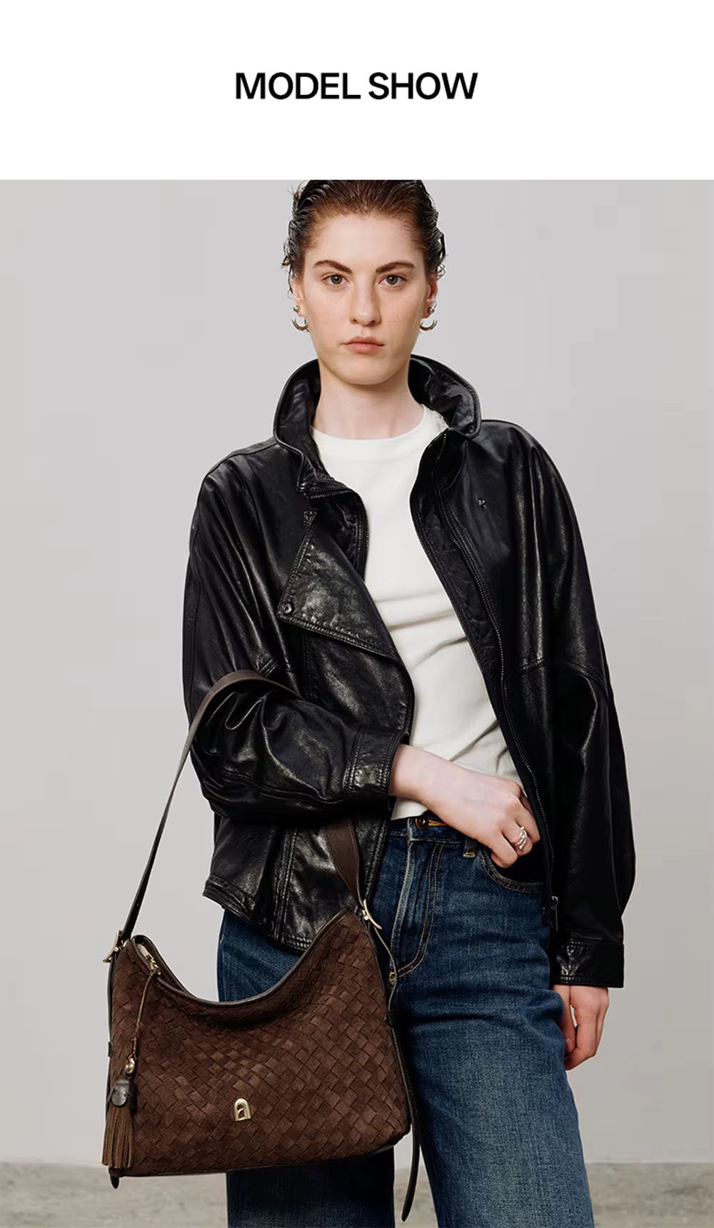 LA FESTIN Large Leather Tote Bag