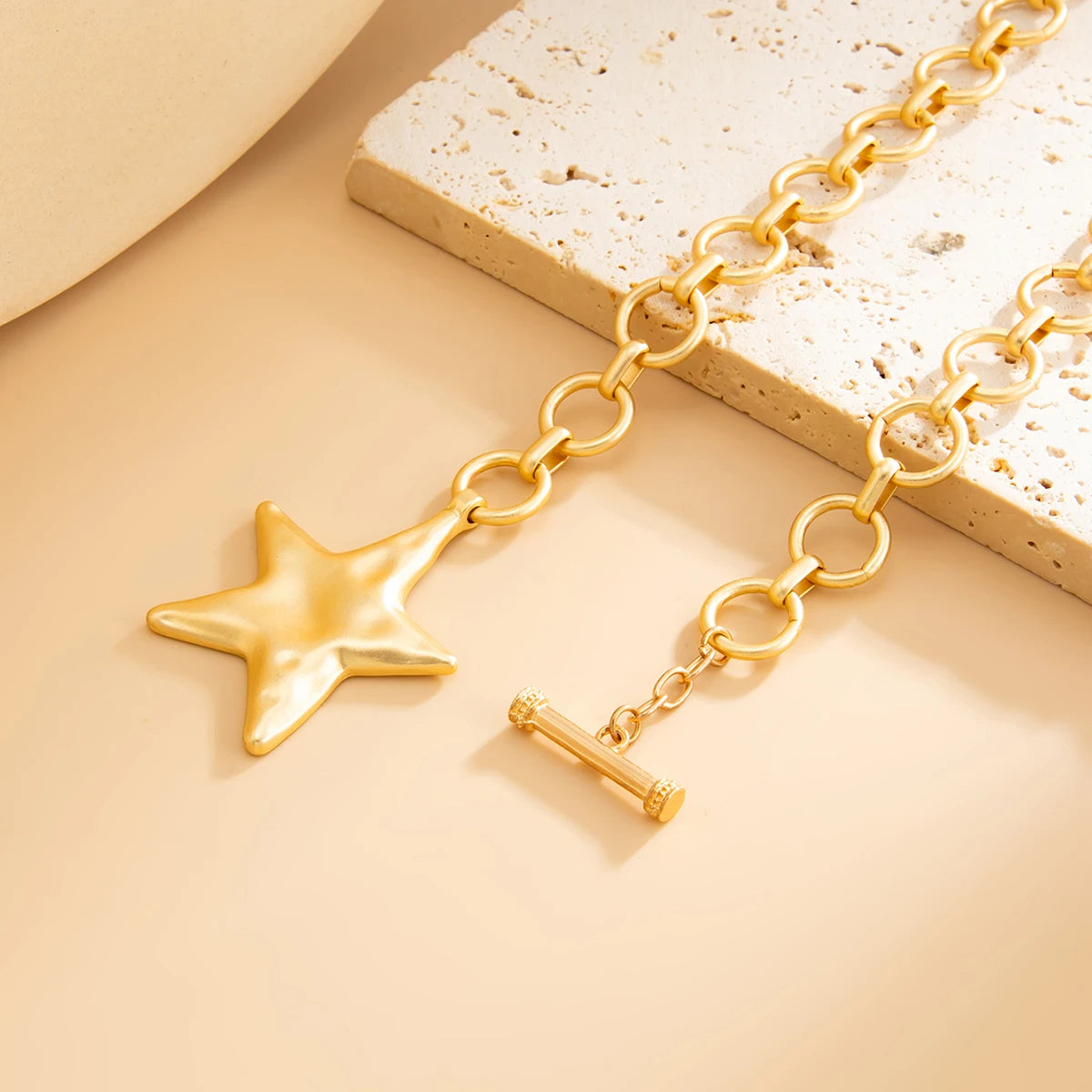 Punk Star Pendant Choker