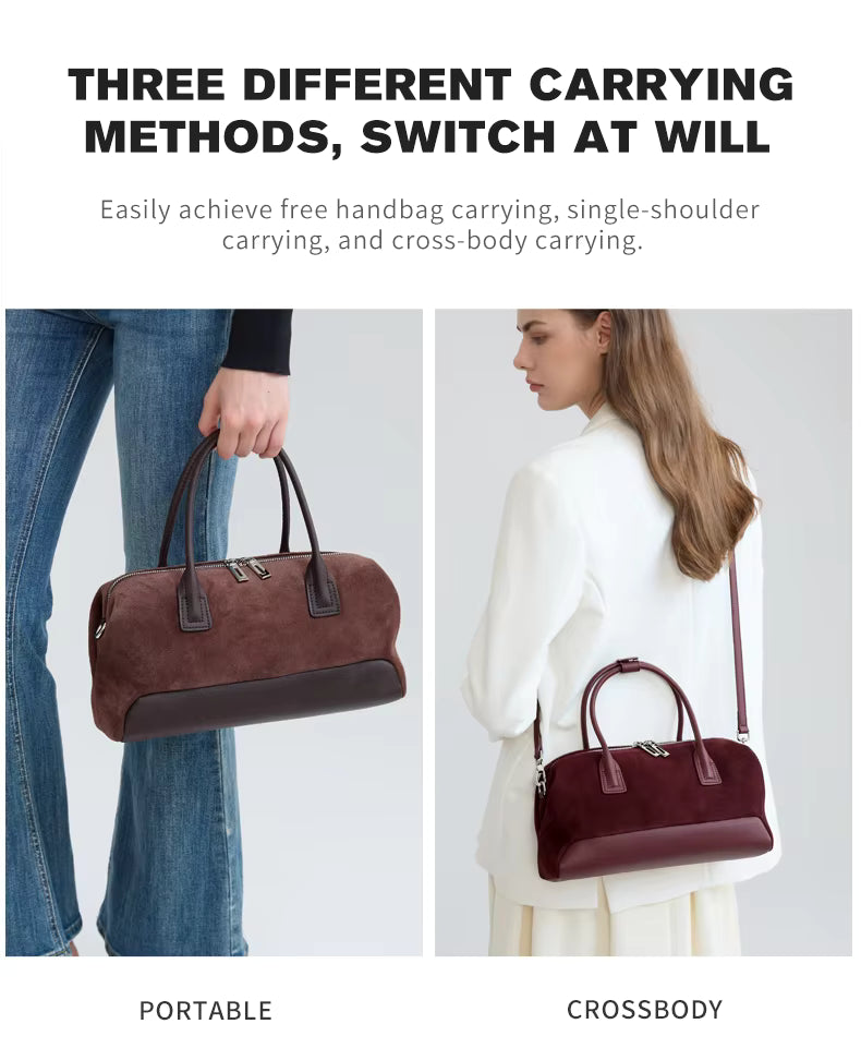 Women’s Suede Rectangular Tote Bag
