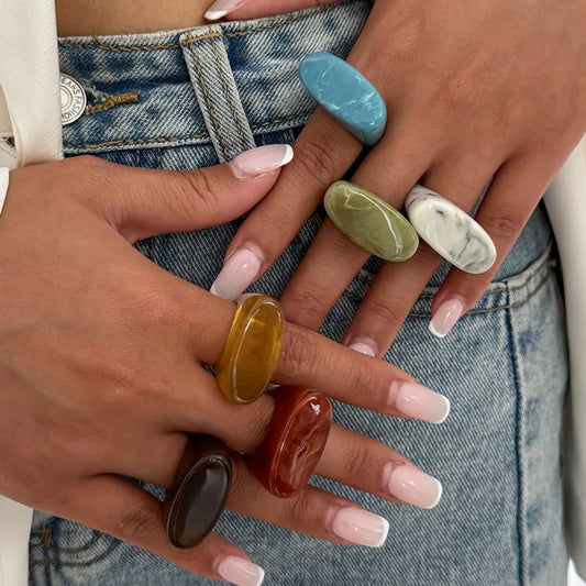 Boho Acrylic Ring