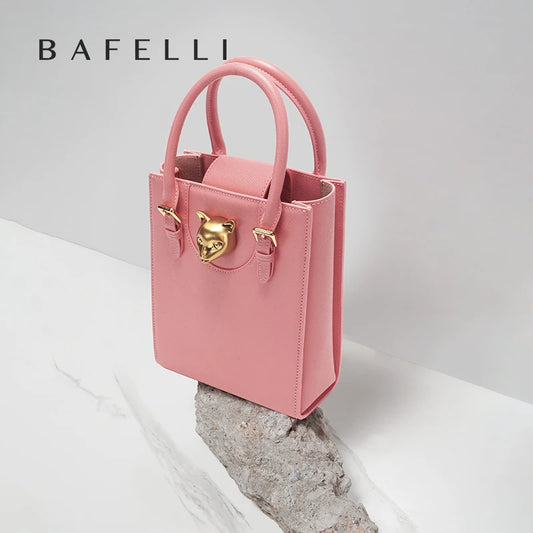 BAFELLI Mini Leather Tote Crossbody Bag