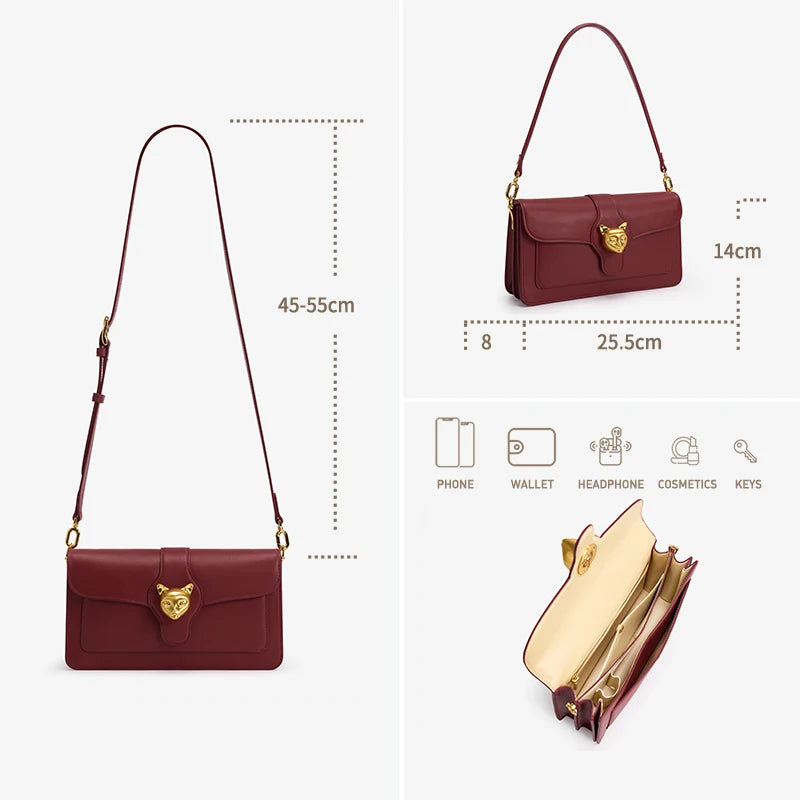 BAFELLI 2026 Luxury Cat Shoulder Bag