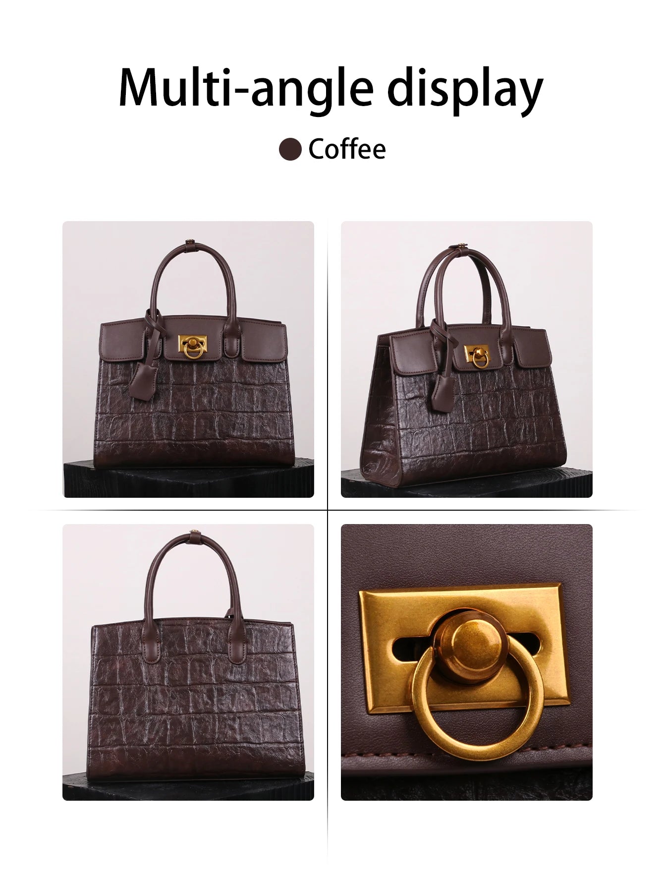 Patent Leopard Print Tote Bag