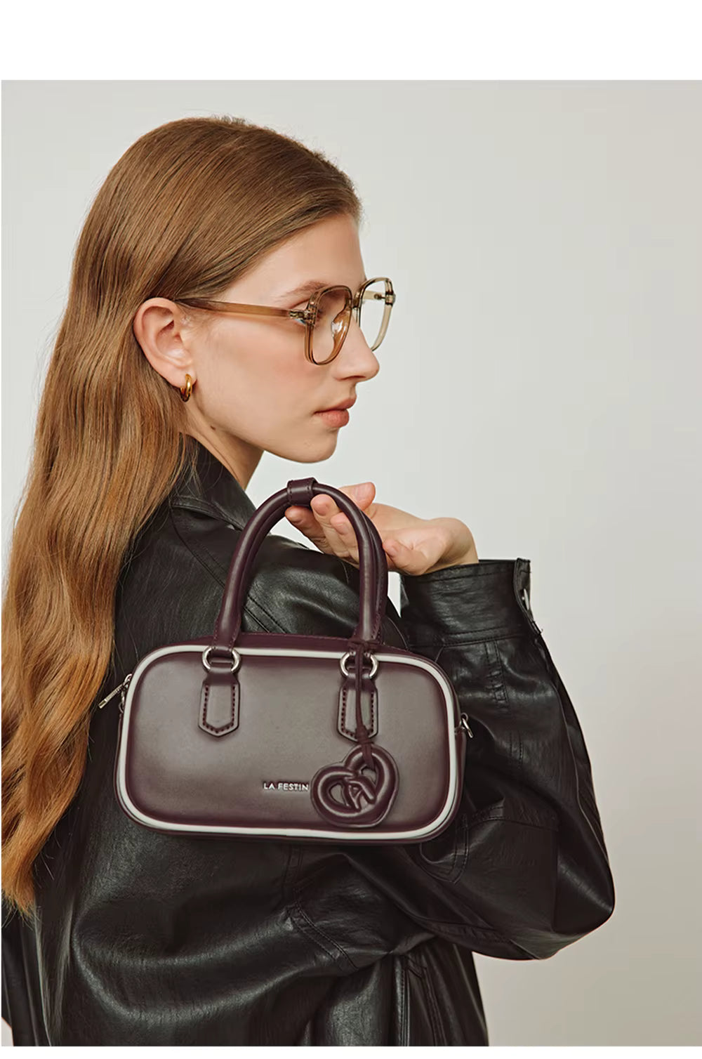 LA FESTIN Leather Crossbody Handbag