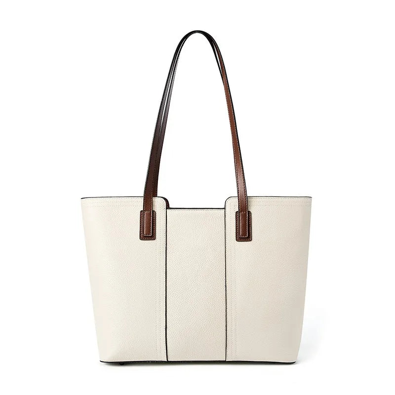Zency Genuine Leather Large Work Tote Bag