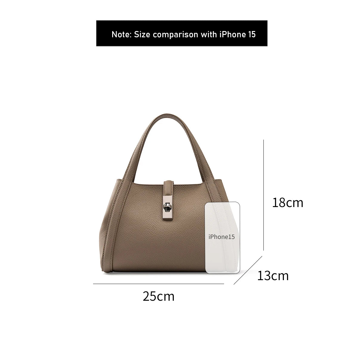 FOXER Leather Bucket Bag