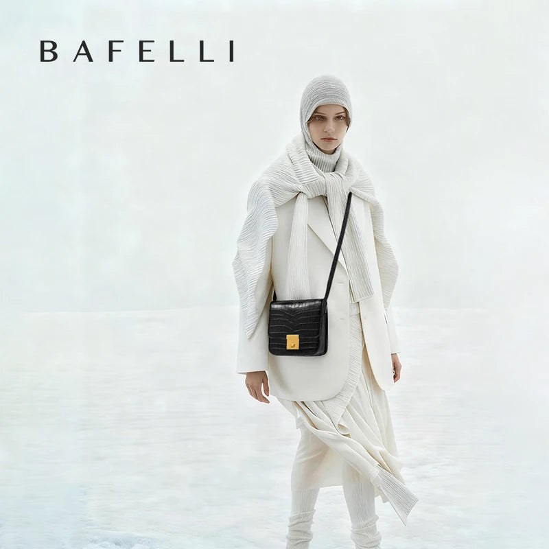 BAFELLI Mini Boxy Leather Crossbody Bag