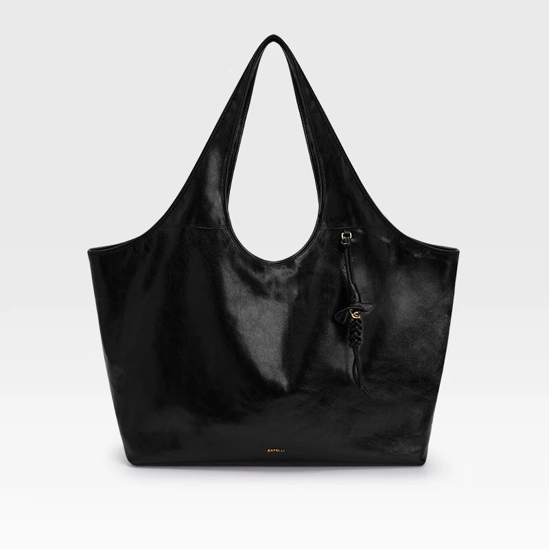 Genuine Leather Large Tote Bag