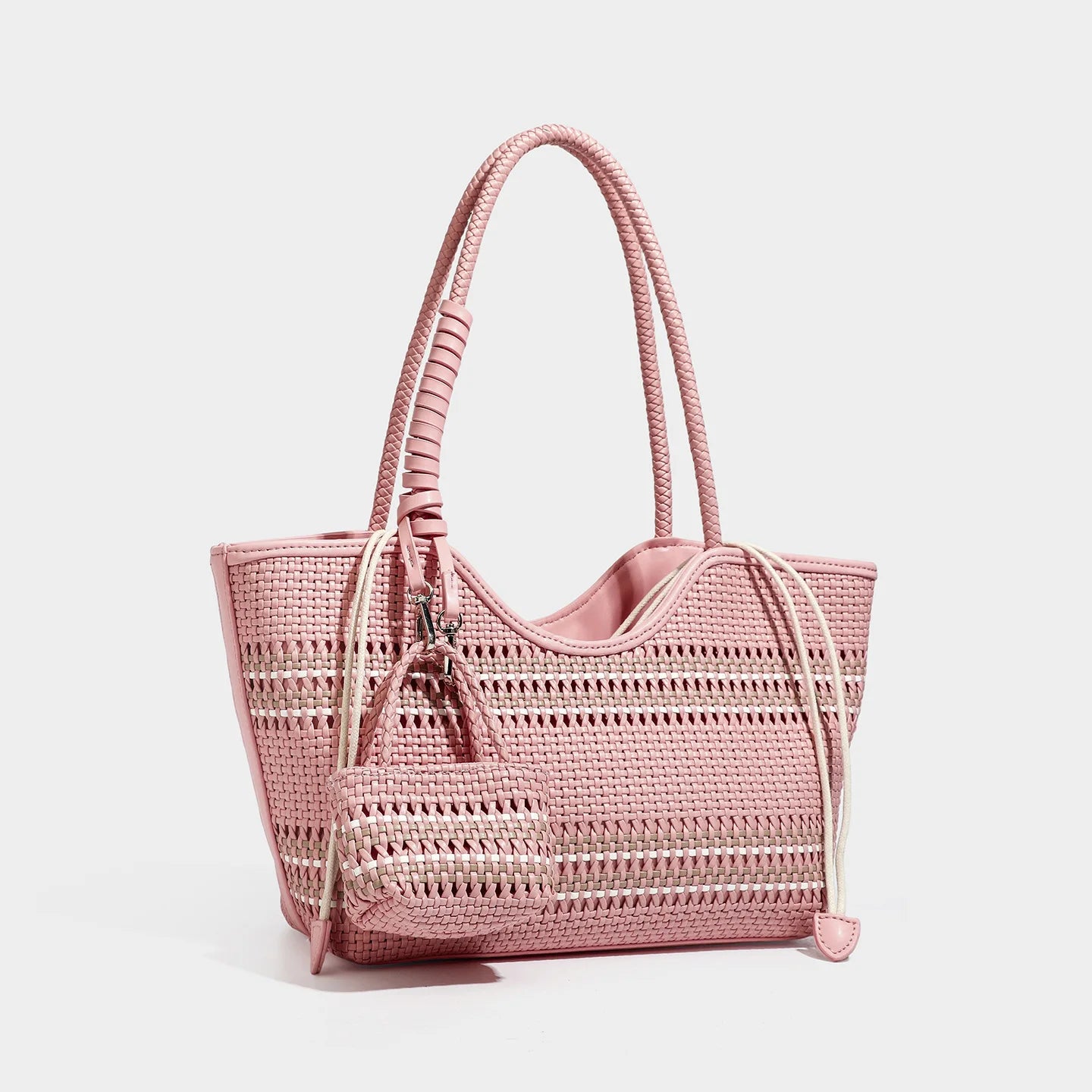 Braided Tote Shoulder Bag