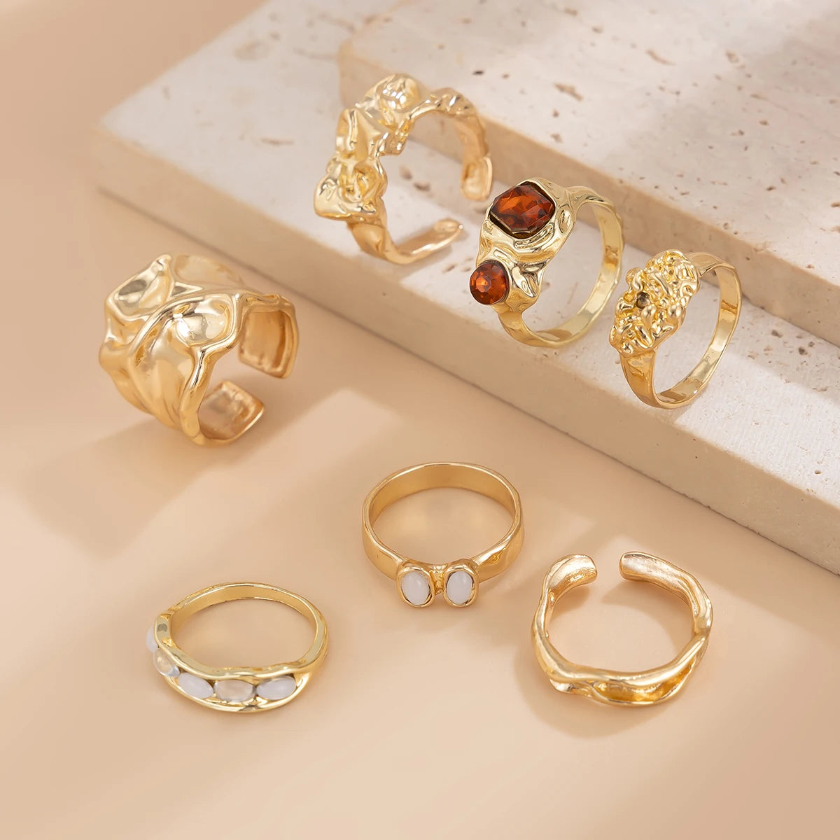 Folded Open Ring Set