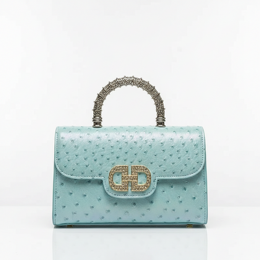 Ostrich Pattern Crossbody Handbag