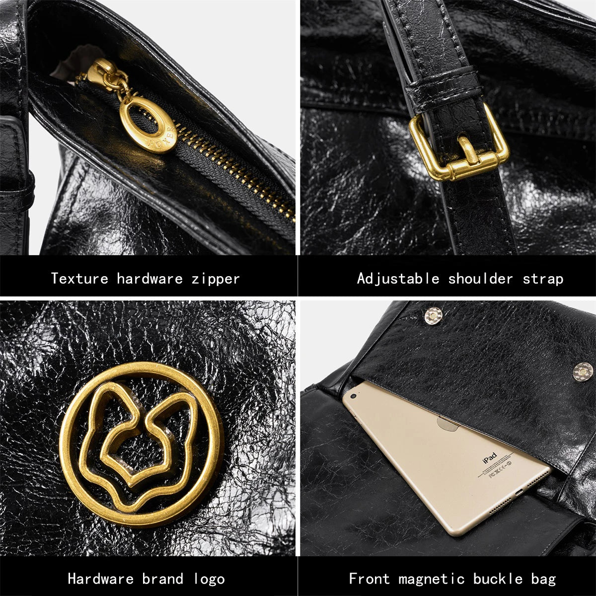 FOXER Genuine Leather Crossbody Bag