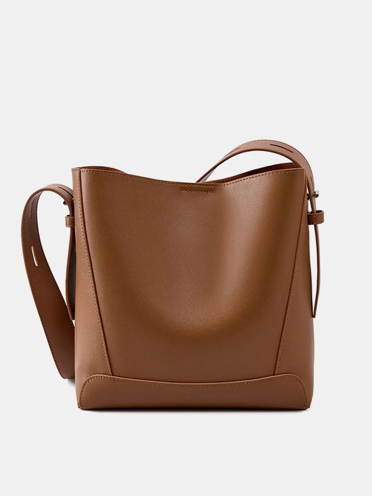 Zency Two-Layer Cow Leather Shopper Bag 2026