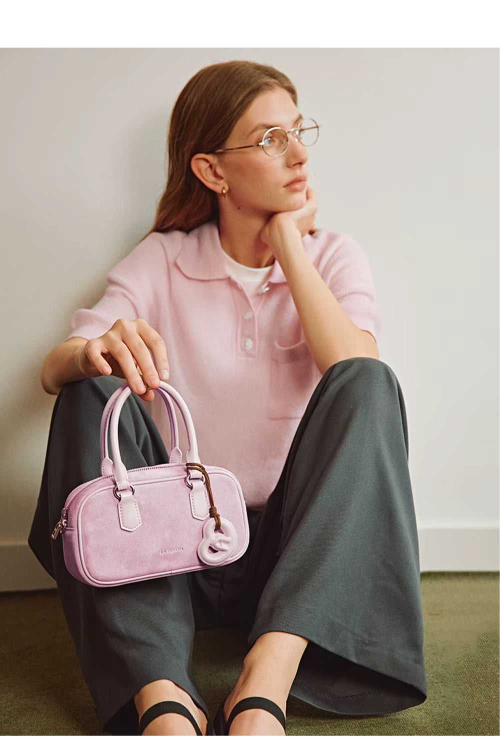 LA FESTIN Leather Crossbody Handbag