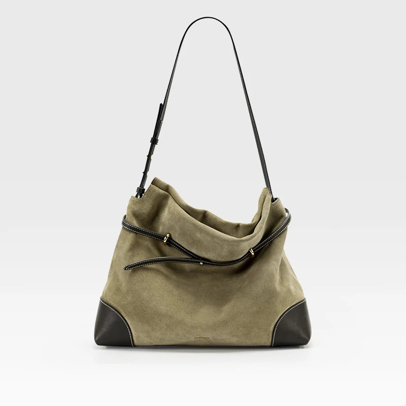 2026 Genuine Suede Hobo Tote Bag