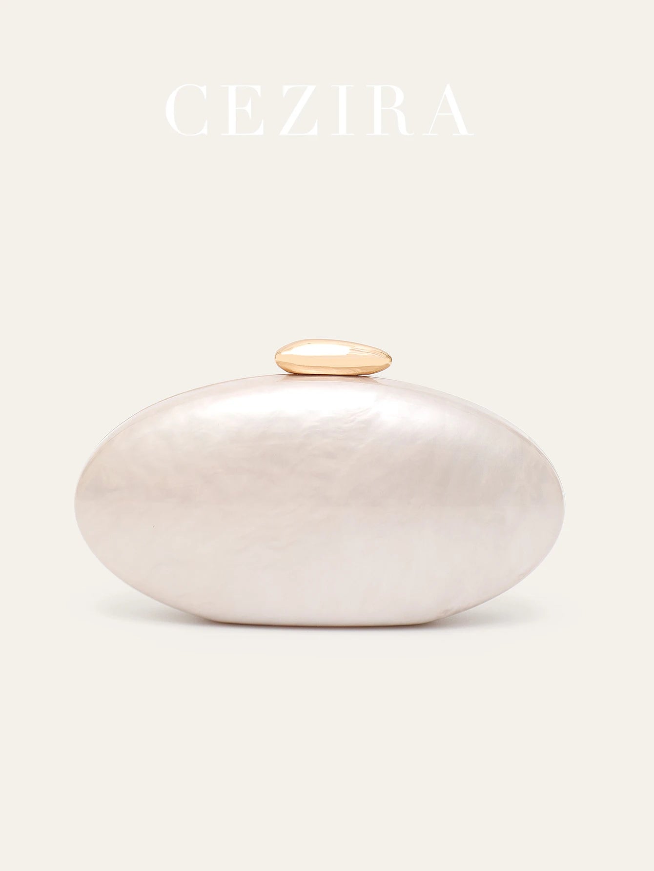 Luxury Acrylic Oval Evening Clutch