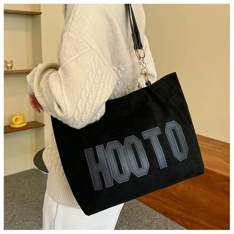 Solid Color Shoulder Bag