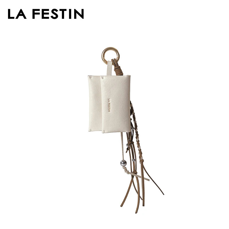 LA FESTIN Leather Bag Charm Keychain