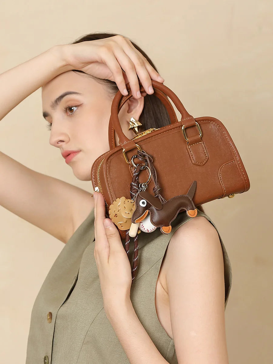 YANATARI Minimalist Cattle Leather Shoulder Bag