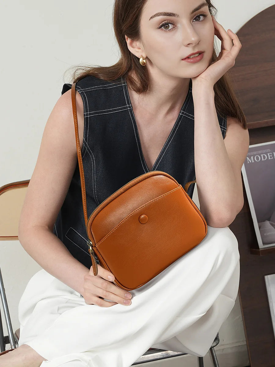 Mini Leather Crossbody Phone Bag