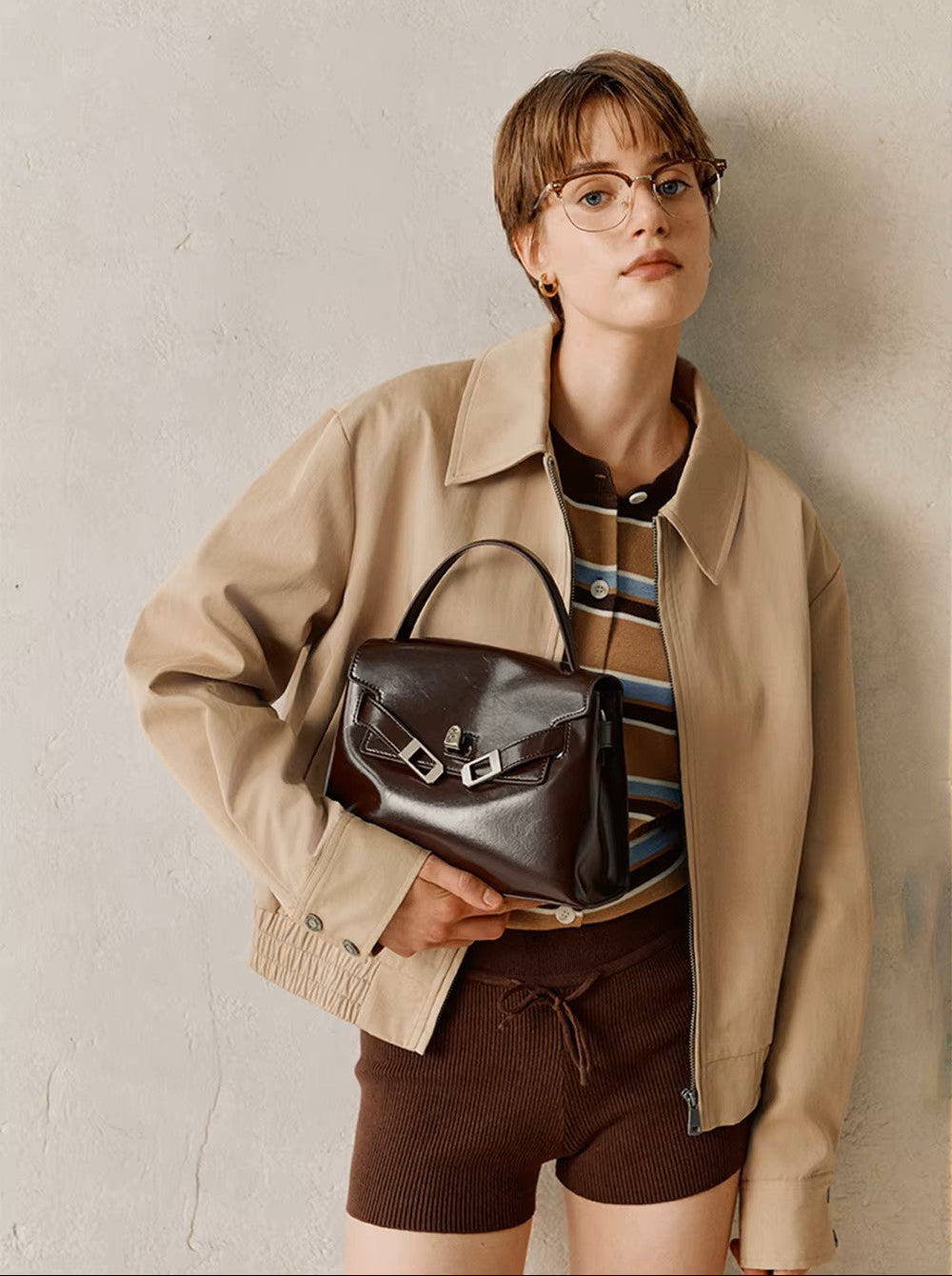 LA FESTIN Leather Tote Shoulder Bag