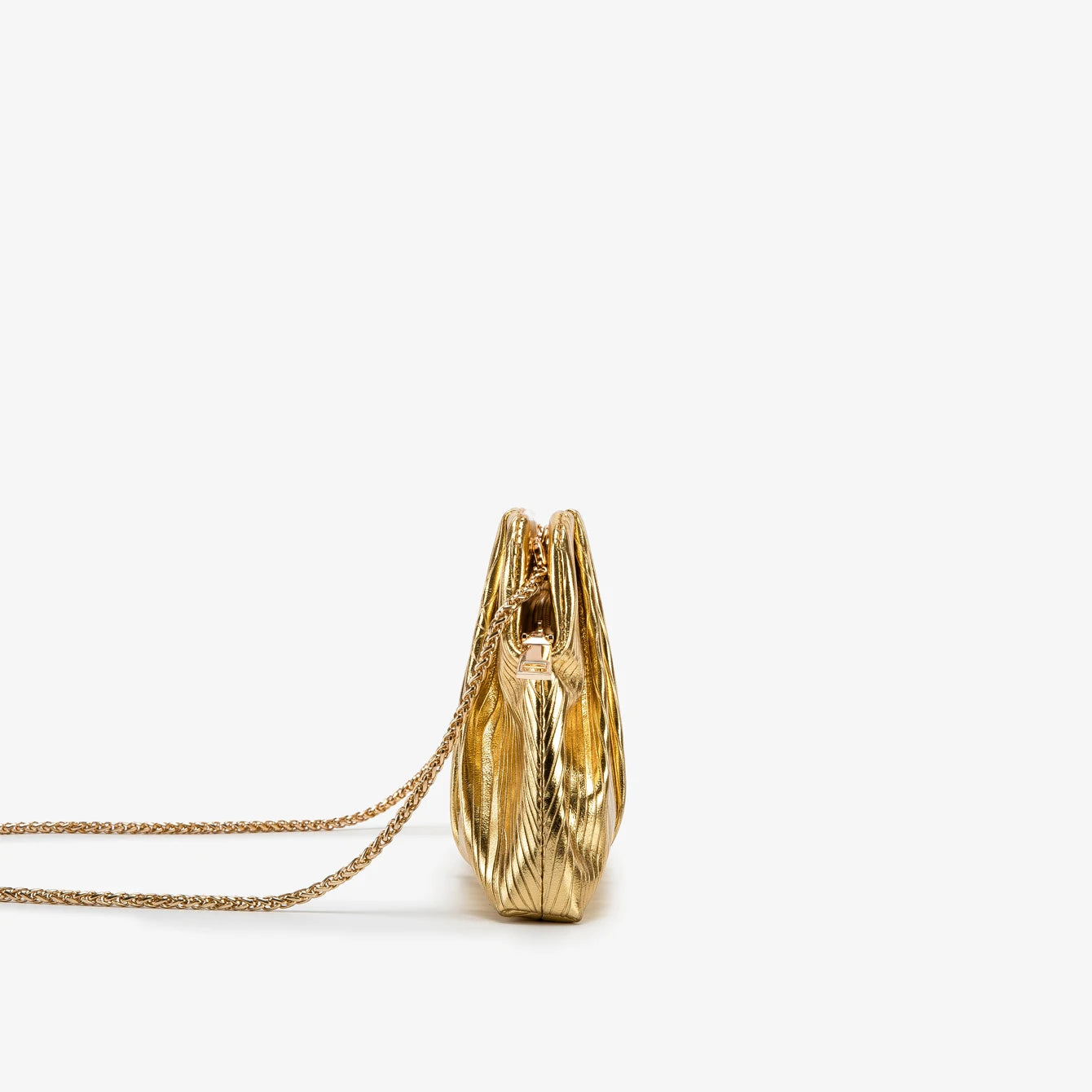 Gold Designer Evening Clutch Bag