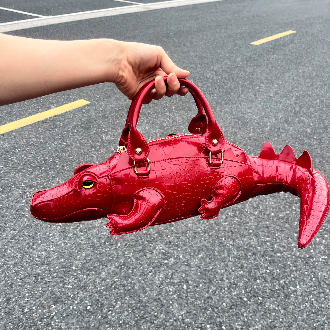 Handmade PU Leather Shoulder Bag