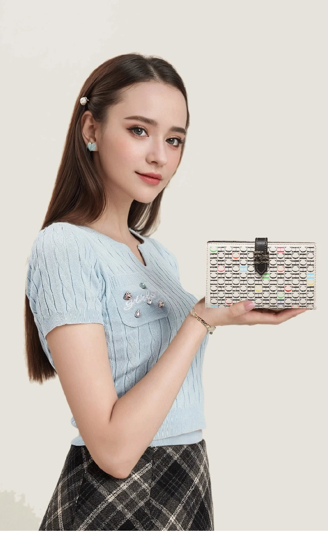 Luxury Embossed Long Wallet
