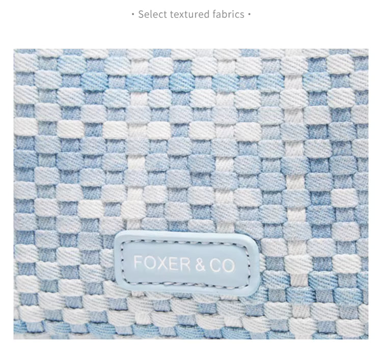 FOXER Woven Mini Chain Crossbody Bag