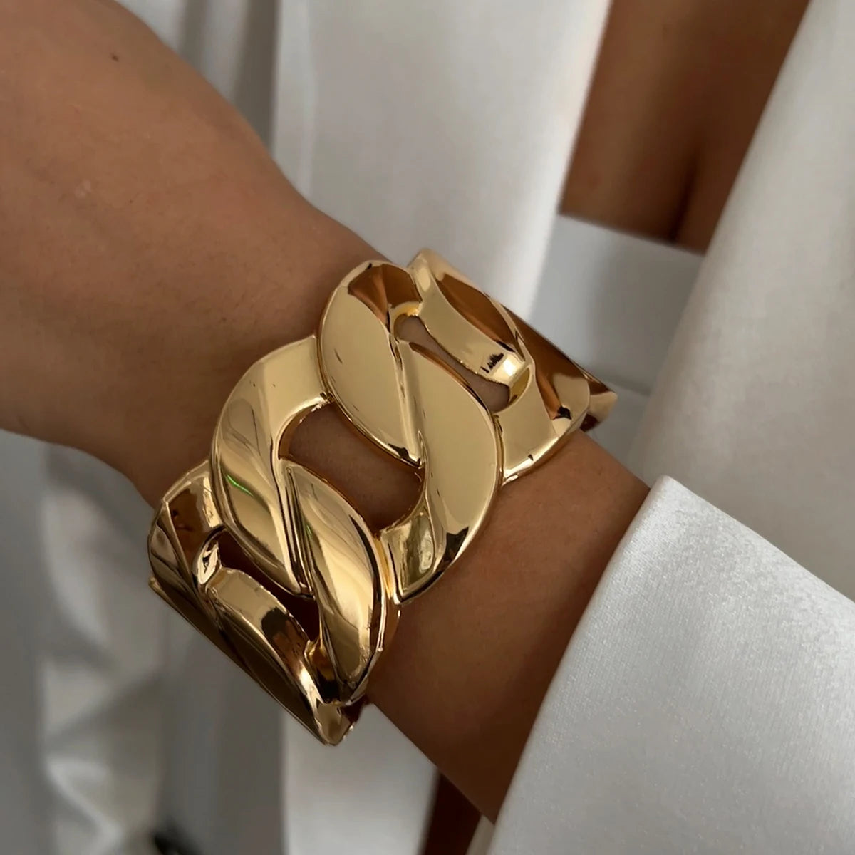 Gold Chain Cuff