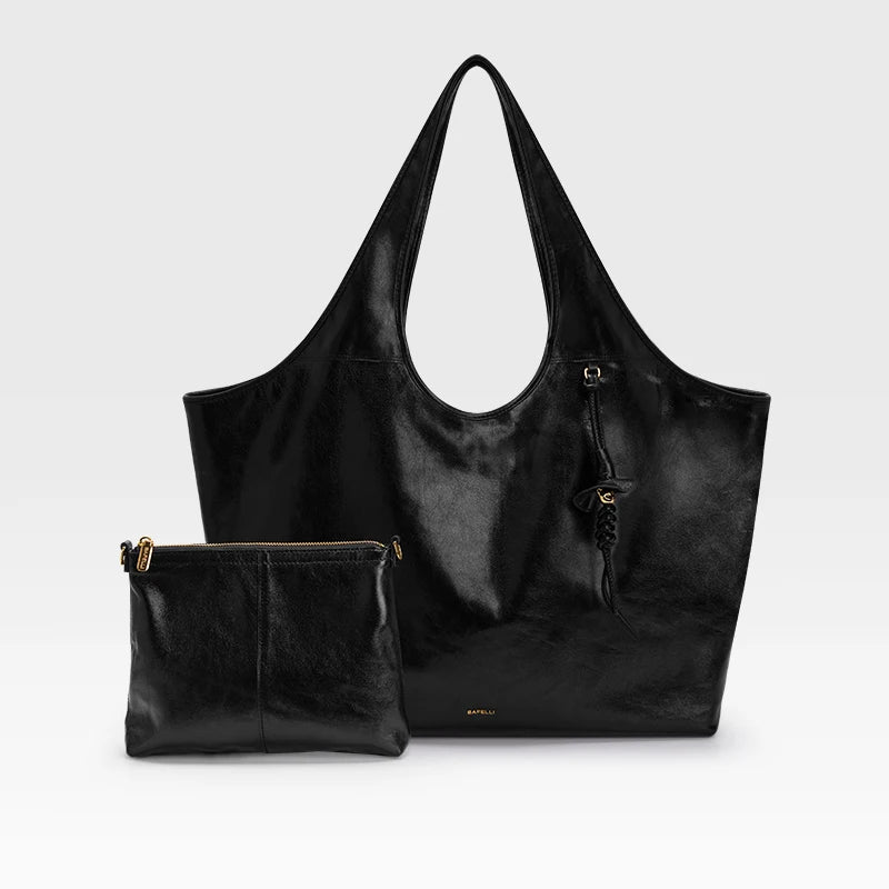 Genuine Leather Large Tote Bag