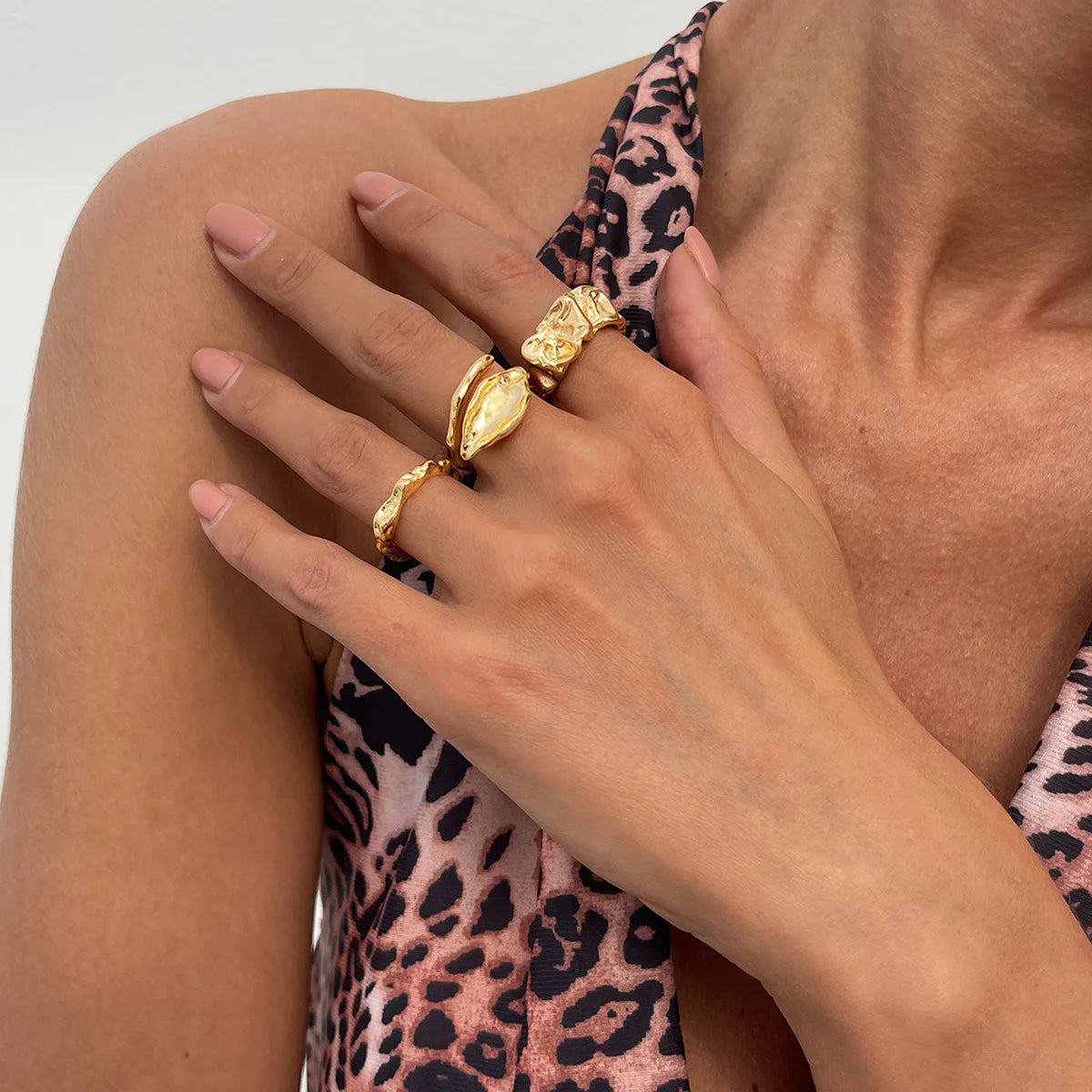 Sun & Starfish Ring Set