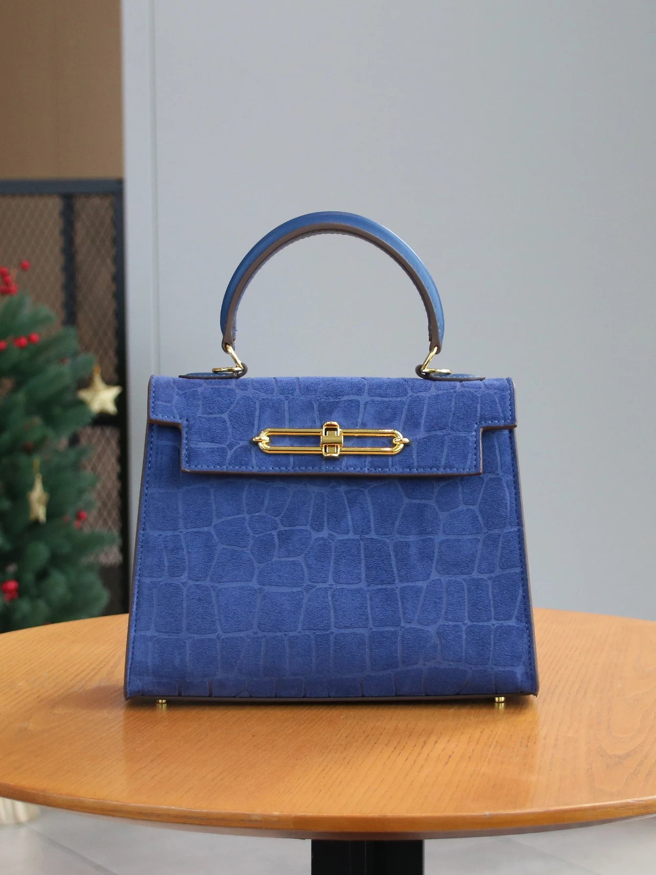 Fall/winter Retro Frosted Crocodile Pattern High-end Bag Temperament