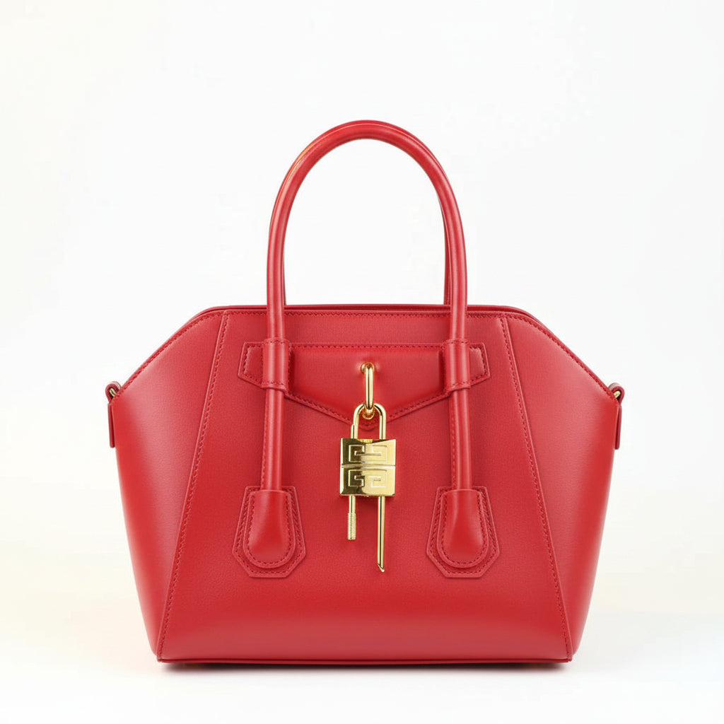 Classic Leather Crossbody Tote Bag