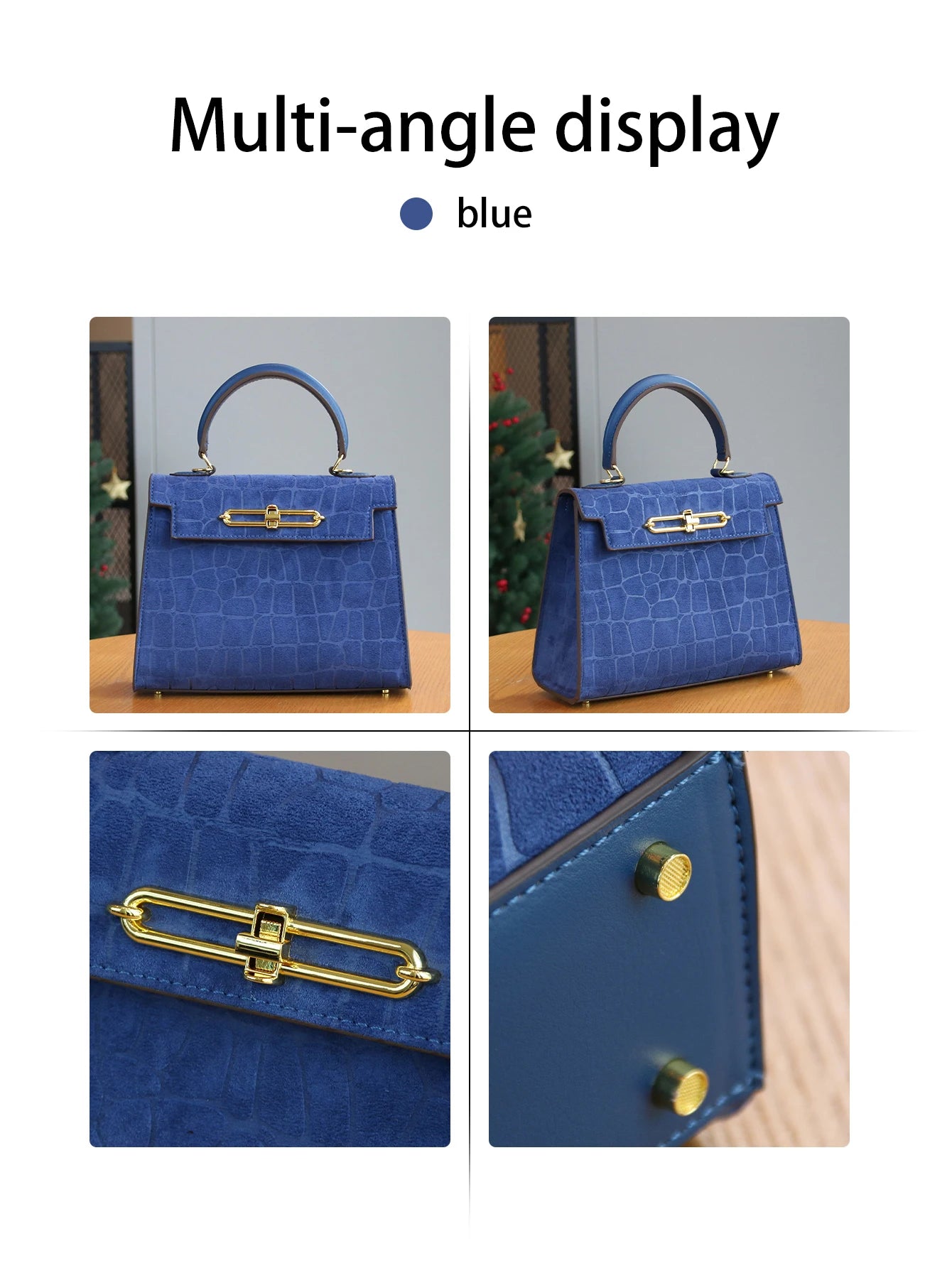 Fall/winter Retro Frosted Crocodile Pattern High-end Bag Temperament