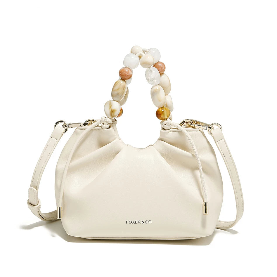 FOXER Beaded Cloud Shoulder Bag