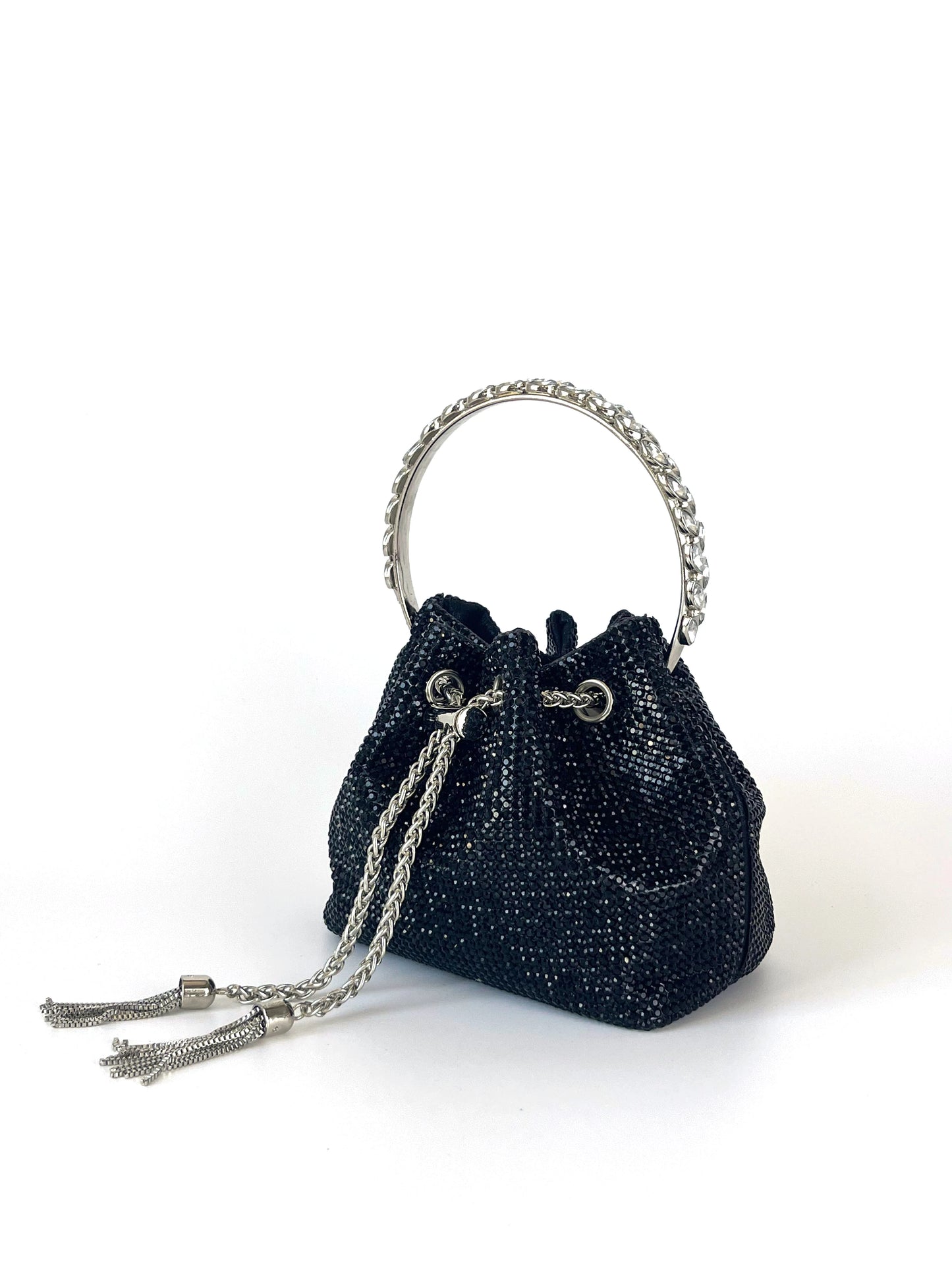 Luxury Rhinestone Evening Clutch Bag with Top Handle