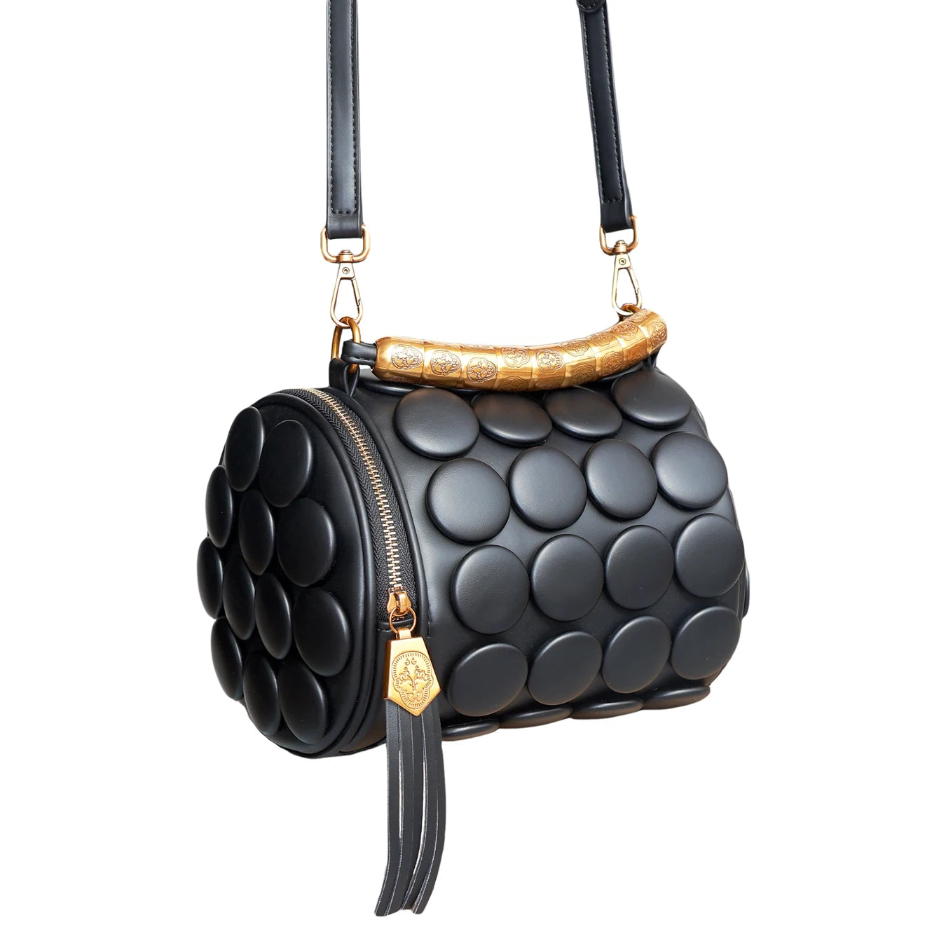Designer Leather Bucket Shoulder Tote Bag